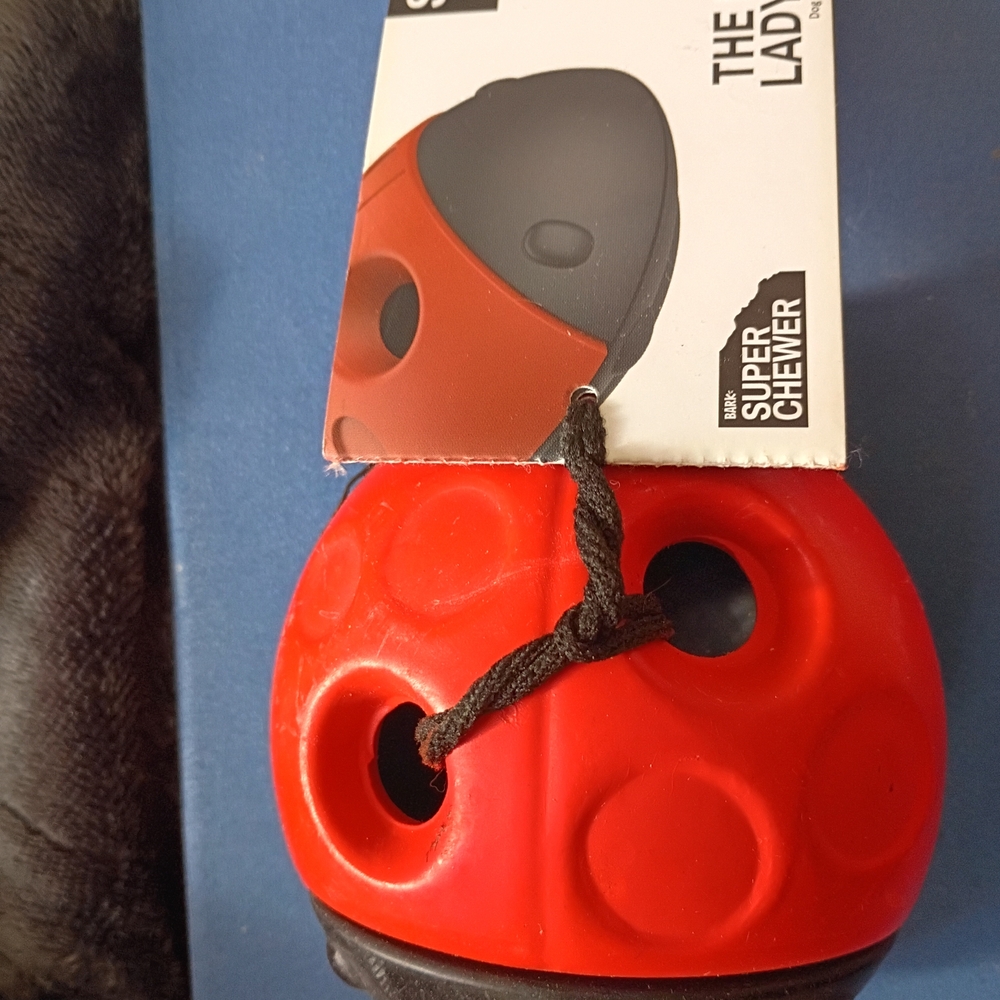 Bark Super Chewer Red and Black Dog Toy